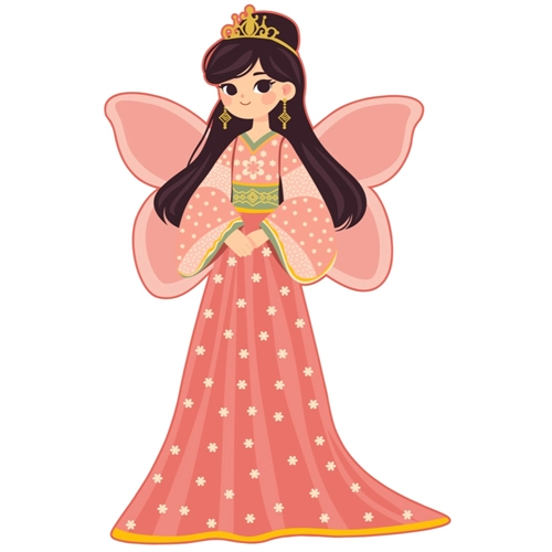 Princess Theme Fairy Princess Transparent Sticker